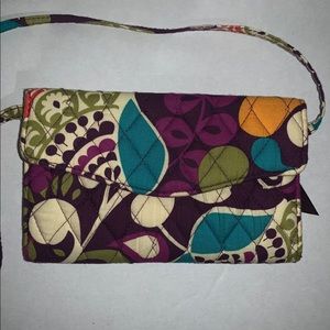 Vera Bradley convertible wallet w/ removable strap
